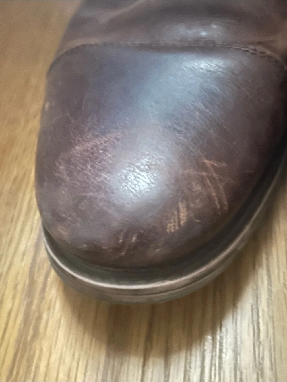 Aldo Dark Brown Leather Lace-Up Ankle Boots